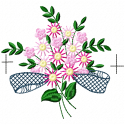 Daisy Flower Embroidery Design 5